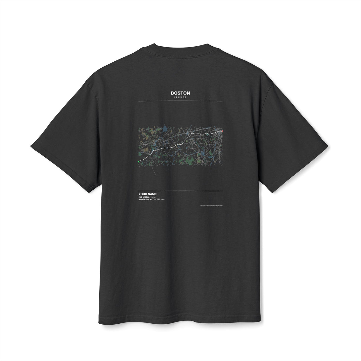 Boston 26.2 Route Tee