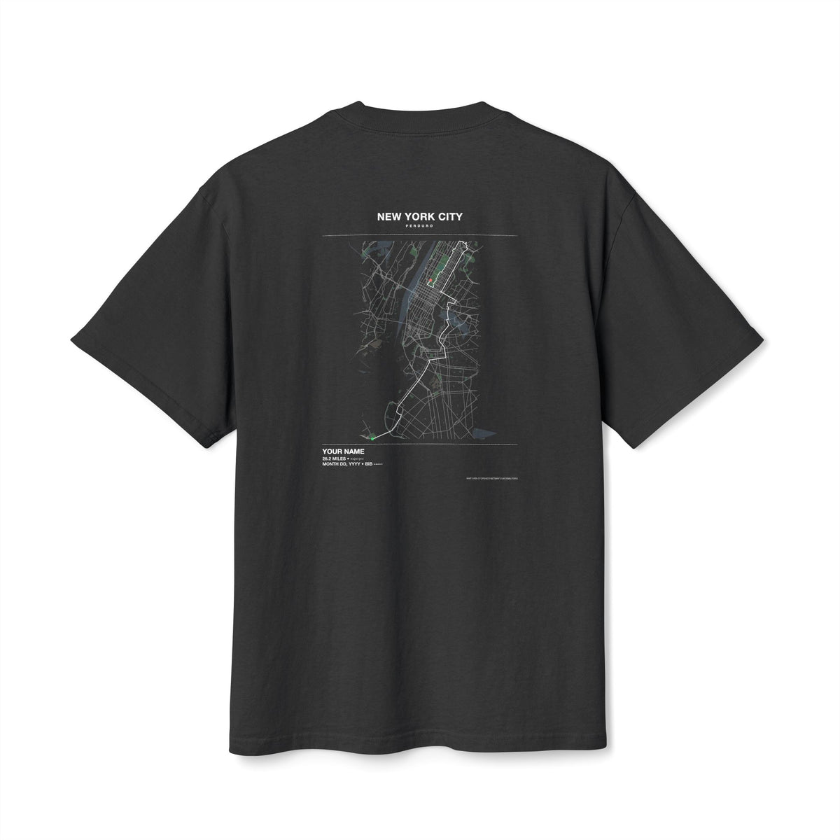 New York City 26.2 Route Tee